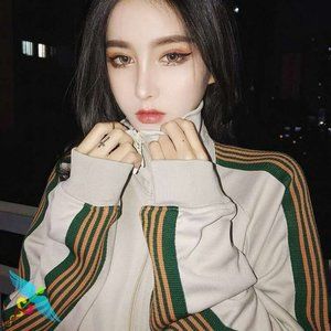 Needles X Aipl Tracksuit beige grey satiny set